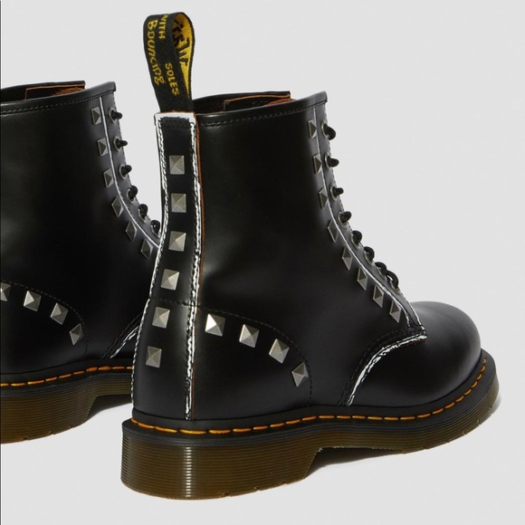 Dr.Martens 1460 Stud BLACK ROLLED VINTAGE SMOOTH - Picture 3 of 15